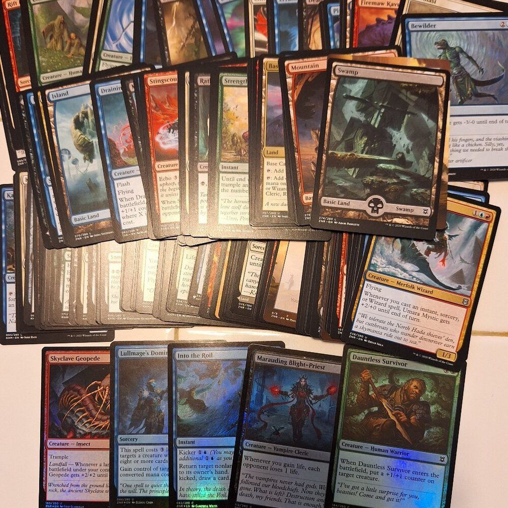 175 MAGIC the Gathering Cards including 5 Foil type cards. PRICE FIRM!!